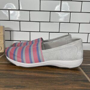 Dansko Harriet Womens Size EU 40 Shoes Gray Suede Multicolor Stretch Slip On